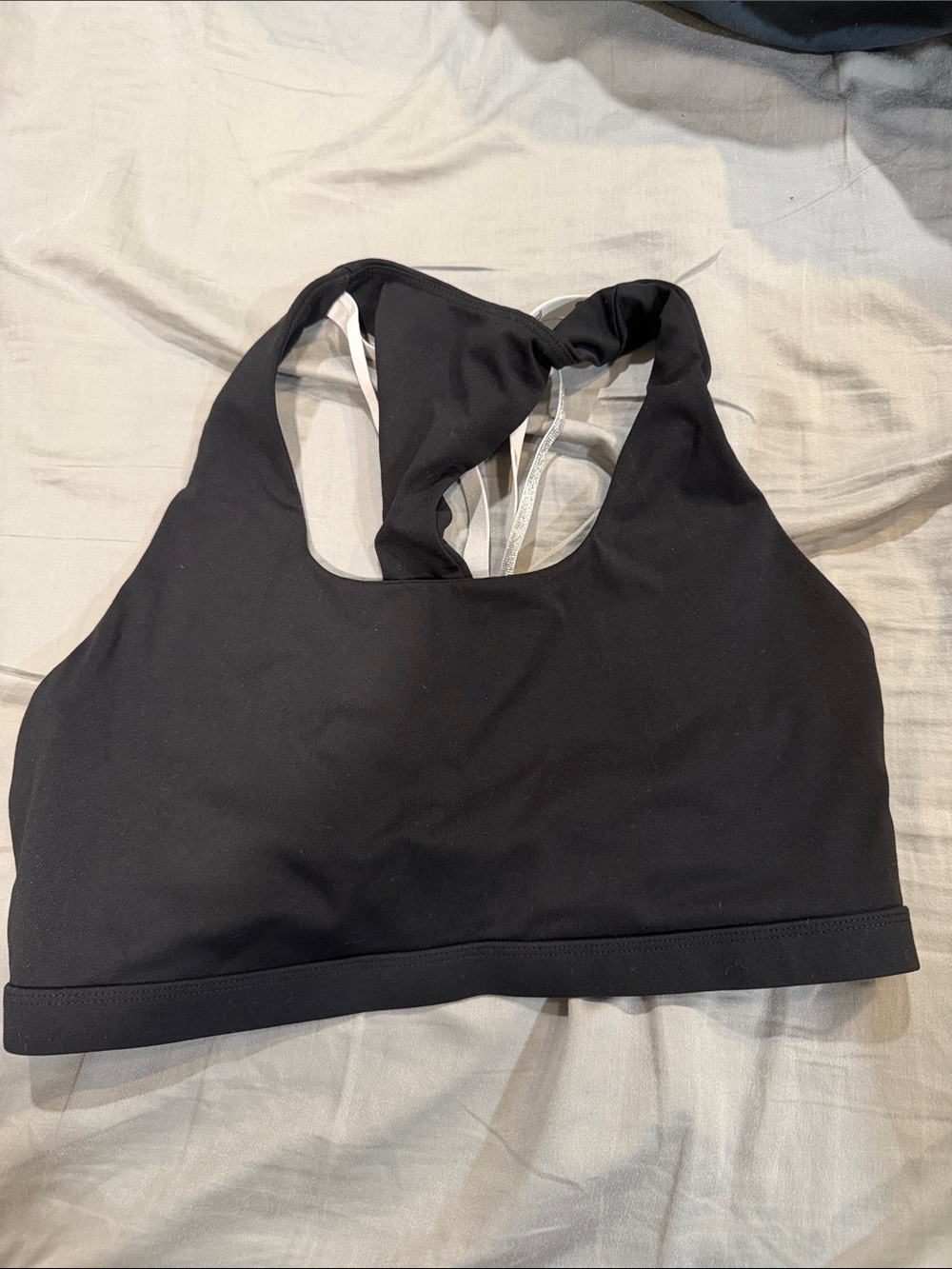 Fabletics Black Racerback Sports Bra